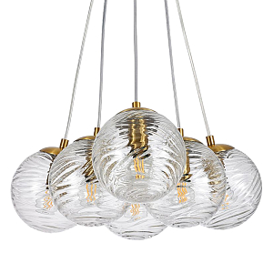 Люстра Perforated Glass Bubbles 6 ламп