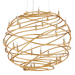 Люстра золотая в форме спирали Fancy Pattern варинант исполнения - 3 | Loft Concept в Костроме