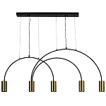 Линейный светильник с дугообразным каркасом Daviau Linear Arch Light 5 варинант исполнения - 3 | Loft Concept в Костроме