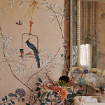 Обои ручная роспись Cecily pink варинант исполнения - 5 | Loft Concept в Костроме