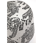 Пуф Wakonda с Круглыми ножками Черно-Белый орнамент варинант исполнения - 4 | Loft Concept в Костроме