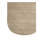 Столик кофейный кремового цвета с овальной столешницей и круглым основанием Cream Dalmen Table варинант исполнения - 4 | Loft Concept в Костроме