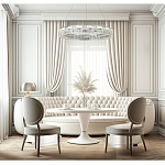 Люстра кольцевая с текстурной огранкой Reflection of Reality варинант исполнения - 5 | Loft Concept в Костроме