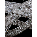 Люстра на 2 кольца с текстурной огранкой Reflection of Reality варинант исполнения - 3 | Loft Concept в Костроме