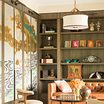 Обои ручная роспись Bamboo River Blossom Original colourway on Deep Rich Gold gilded paper with pearlescent antiquing варинант исполнения - 3 | Loft Concept в Костроме