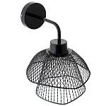 Бра с сетчатым металлическим абажуром Black Mesh Lampshade варинант исполнения - 3 | Loft Concept в Костроме