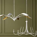 Люстра белая с плафонами в виде лепестков Delicate Flower варинант исполнения - 5 | Loft Concept в Костроме