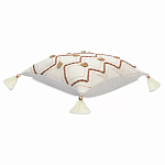 Подушка декоративная с геометрическим узором и кисточками Divine Abstractions варинант исполнения - 1 | Loft Concept в Костроме