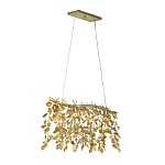 Люстра золотая с декором в виде веток эвкалипта Eucalyptus Branches варинант исполнения - 2 | Loft Concept в Костроме