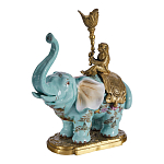 Подсвечник в виде слона из фарфора с бронзовыми элементами Elephant in the Garden of Eden варинант исполнения - 2 | Loft Concept в Костроме