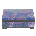 Шкатулка из натурального камня лазурит и чароит Stone Casket варинант исполнения - 2 | Loft Concept в Костроме