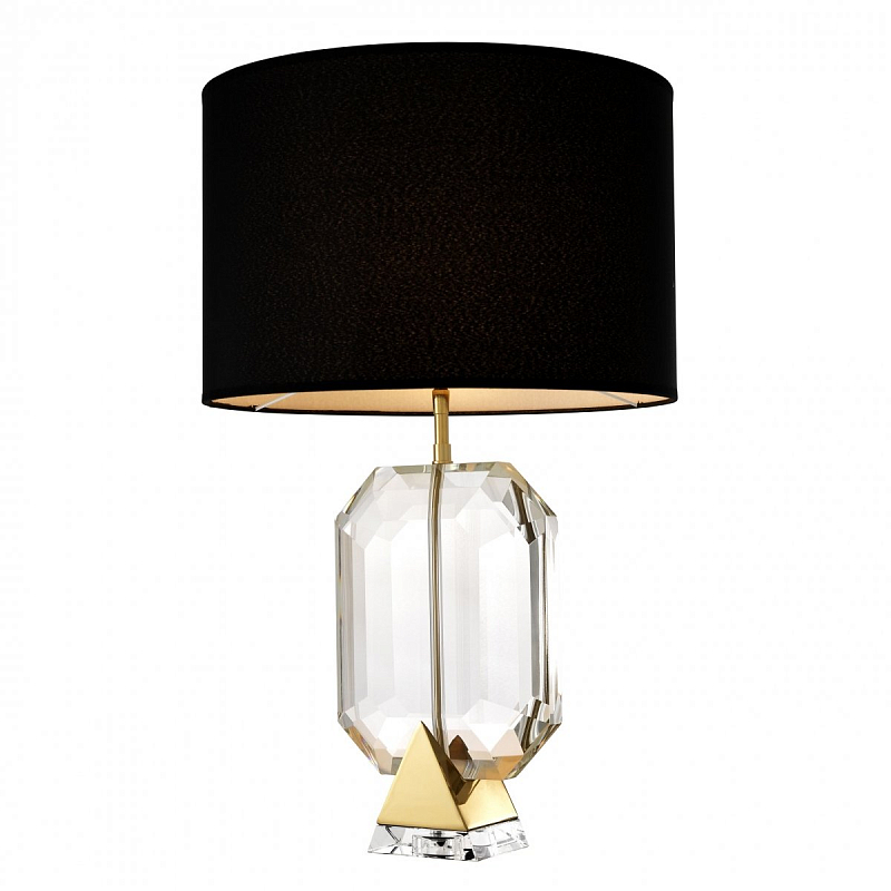 Настольная лампа Eichholtz Table Lamp Emerald Gold & Black Прозрачный Черный Золотой Настольная лампа Eichholtz Table Lamp Emerald Gold & Black Прозрачный Черный Золотой в Костроме | Loft Concept