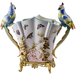 Ваза фарфоровая с попугаями Ferra варинант исполнения - 2 | Loft Concept в Костроме