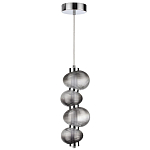 Подвесной светильник с 4-мя рифлеными стеклянными шарами Marcelh Light варинант исполнения - 2 | Loft Concept в Костроме