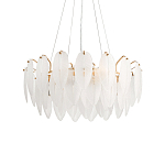 Люстра Mont Saint-Michel Золотая с Рельефным Стеклом варинант исполнения - 4 | Loft Concept в Костроме