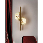 Бра  с фигурным мраморным рассеивателем Spiral of Warm Light варинант исполнения - 7 | Loft Concept в Костроме