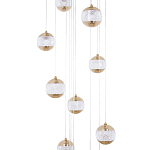 Каскадная люстра с сферическими плафонами из акрила Veva Lamps Chandelier варинант исполнения - 2 | Loft Concept в Костроме