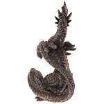 Декоративная статуэтка Дракон Dark Bronze Dragon Holding Sphere Statuette варинант исполнения - 2 | Loft Concept в Костроме