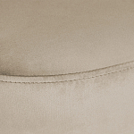 Банкетка овальная бежевый велюр на 4-х металлических ножках черного цвета SANJAY варинант исполнения - 5 | Loft Concept в Костроме