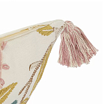 Чехол на подушку с кисточками и вышивкой птиц Ethnic mix Birds Rect варинант исполнения - 2 | Loft Concept в Костроме