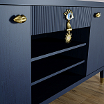 Комод-буфет Elsa Dreams Blue с открытыми полками   варинант исполнения - 4 | Loft Concept в Костроме