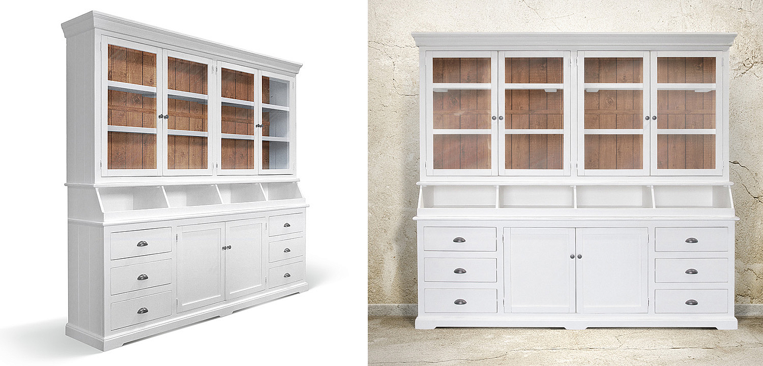 Шкаф Ruggerio Provence HARMONIE Glass Door big Шкаф Ruggerio Provence HARMONIE Glass Door big - Loft-Concept в Костроме