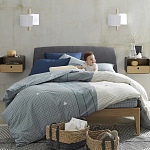 Бра из металла и дерева Ruell White Metal Wooden Wall Lamp варинант исполнения - 4 | Loft Concept в Костроме