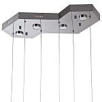 Люстра c 6-ю стеклянными плафонами хром Sparkling Bubbles Tube Chrome Hanging Lamp варинант исполнения - 3 | Loft Concept в Костроме