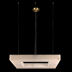Люстра с квадратным каменным плафоном Calcite Square Light варинант исполнения - 2 | Loft Concept в Костроме