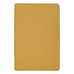 Плед из шерсти цвета охры с бахарамой Waffle Comfort варинант исполнения - 1 | Loft Concept в Костроме