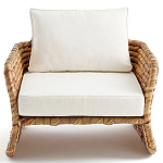 Кресло из плетеного гиацинта Gardner Wicker Armchair варинант исполнения - 2 | Loft Concept в Костроме