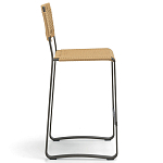 Дизайнерский стул с каркасом из металла с плетеными сиденьем и спинкой GREEN POINT Chair варинант исполнения - 14 | Loft Concept в Костроме