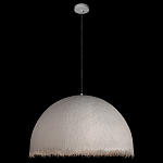 Подвесной светильник в форме купола белого цвета с ажурной бахромой Tactile Line варинант исполнения - 3 | Loft Concept в Костроме