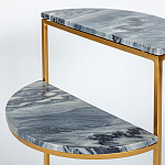 Кофейный столик с подстольем из металла Halves варинант исполнения - 4 | Loft Concept в Костроме