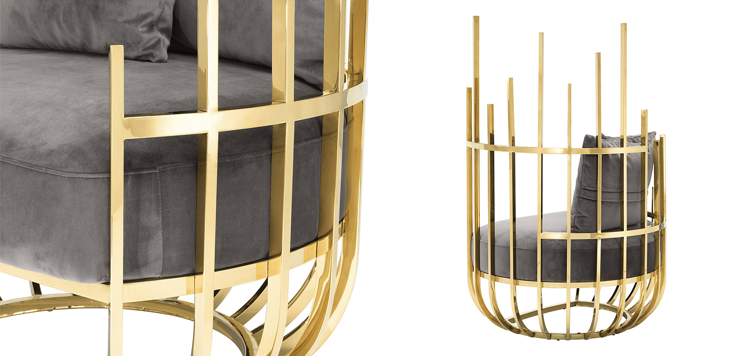 Кресло Eichholtz Chair Santorini Right Кресло Eichholtz Chair Santorini Right - Loft-Concept в Костроме