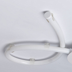 Люстра белого цвета с тремя изогнутыми светодиоидными плафонами Luke Lampco Tracer Lamp варинант исполнения - 8 | Loft Concept в Костроме