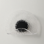 Бра из текстурированного прозрачного стекла с изогнутым краем Textured Glass  варинант исполнения - 4 | Loft Concept в Костроме