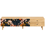Длинная ТВ-тумба с принтом на ящиках Elise TV Stand варинант исполнения - 10 | Loft Concept в Костроме
