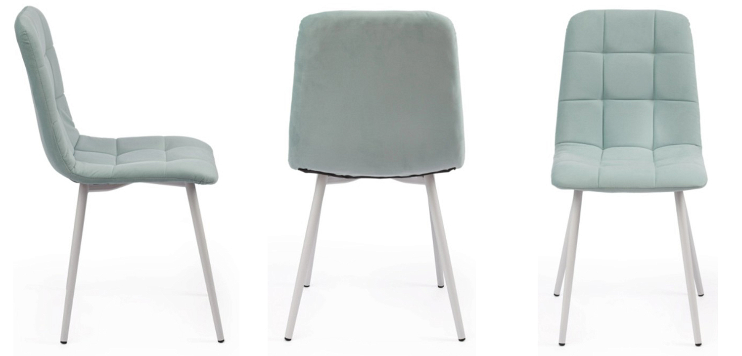 Стул Nancy Velour Light Blue Chair Стул Nancy Velour Light Blue Chair - Loft-Concept в Костроме