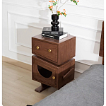 Тумбочка прикроватная с ящиком и дверцей Робот Robot Desk варинант исполнения - 4 | Loft Concept в Костроме