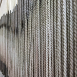 Пейзаж из нитей Макраме Wall decor Black and White Landscape варинант исполнения - 3 | Loft Concept в Костроме