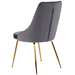 Стул в серой велюровой обивке Ward Grey Velour Chair варинант исполнения - 4 | Loft Concept в Костроме