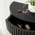 Прикроватный подвесной столик с ящиком черный Bedside Hanging Table варинант исполнения - 3 | Loft Concept в Костроме