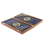 Нарды настольные из натурального камня лазурит и долерит Backgammon from Stone варинант исполнения - 3 | Loft Concept в Костроме