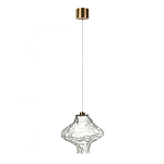 Подвесной светильник с плафоном из фактурного прозрачного стекла Light Ensemble варинант исполнения - 8 | Loft Concept в Костроме