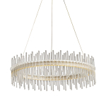 Люстра круглая с прозрачными стеклянными трубками 51 см Nembus варинант исполнения - 1 | Loft Concept в Костроме