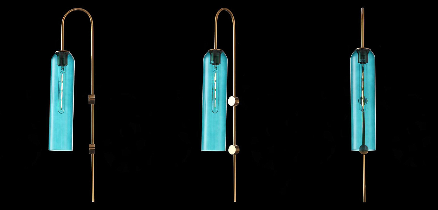 Бра ARTICOLO float Wall Sconce Blue Бра ARTICOLO float Wall Sconce Blue - Loft-Concept в Костроме