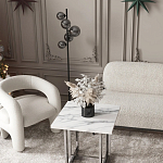 Кресло дизайнерское для лаунж зоны жемчужного цвета Pearl Lounge варинант исполнения - 2 | Loft Concept в Костроме