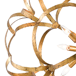 Люстра круглая в виде объёмного цветка Golden Flower Sphere варинант исполнения - 1 | Loft Concept в Костроме