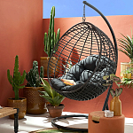 Подвесное уличное кресло Wallaker Hanging Chair варинант исполнения - 8 | Loft Concept в Костроме